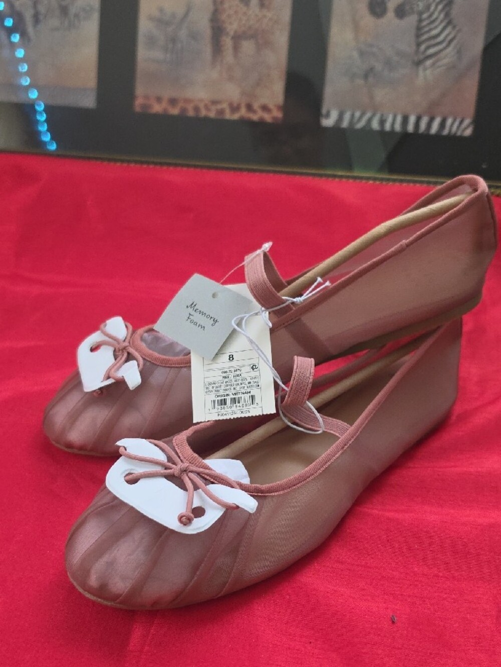 a new day Pink Ballet Flats with Bow Accent - Picture 2 of 3